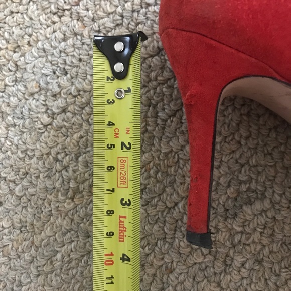 Zara Red Heeled Boots - Picture 5 of 5